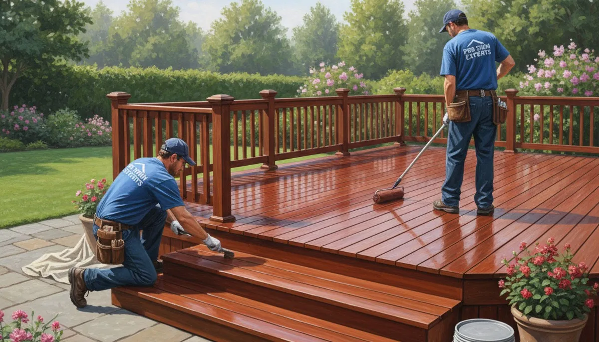 Professional deck staining in Indianapolis, IN for weather-ready wood protection